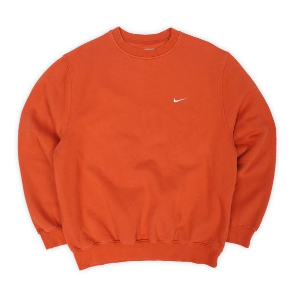 画像1: 00's NIKE ロゴ刺繍 スウェット "ORANGE" (1)