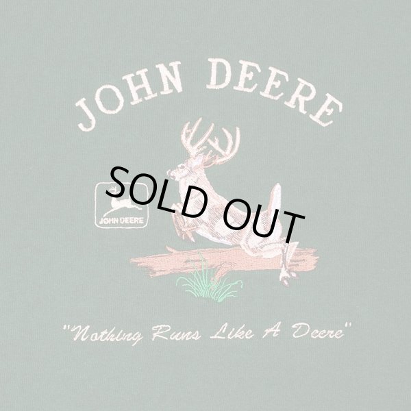 画像3: Early 00's JOHN DEERE ロゴ刺繍 スウェット "MADE IN USA" (3)