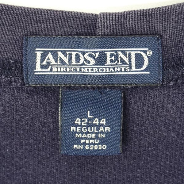 画像2: 00's LANDS' END コットンピケ スウェット (2)