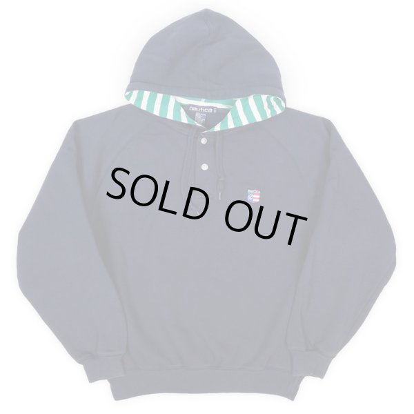 画像2: 90's NAUTICA ヘンリーネック スウェットパーカー (2)