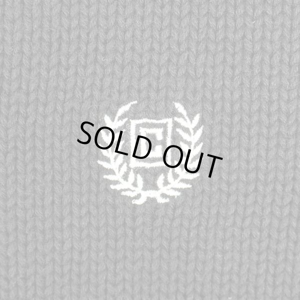 画像3: 00's CHAPS ロゴ刺繍 コットンニット "BROWN" (3)