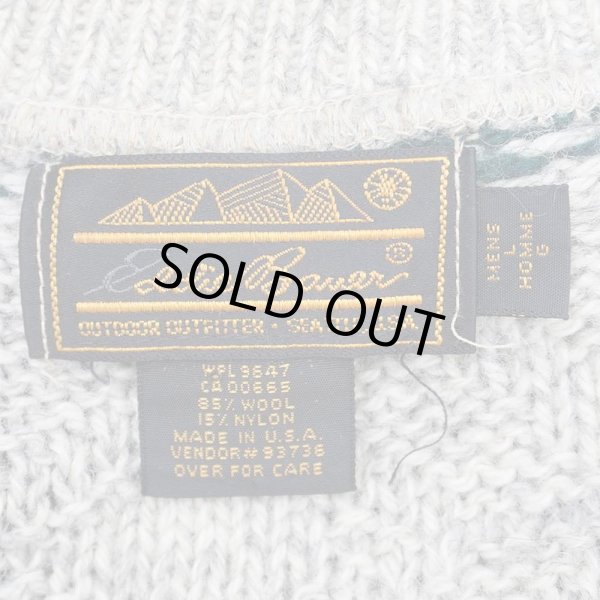 画像2: 80-90's Eddie Bauer 総柄 ウールニット "黒タグ / MADE IN USA" (2)