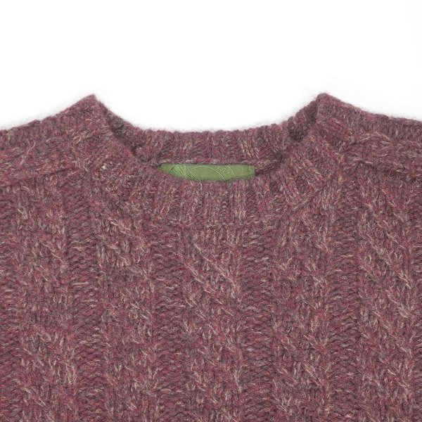 画像3: 00's Eddie Bauer ケーブル編み ウールニット (3)