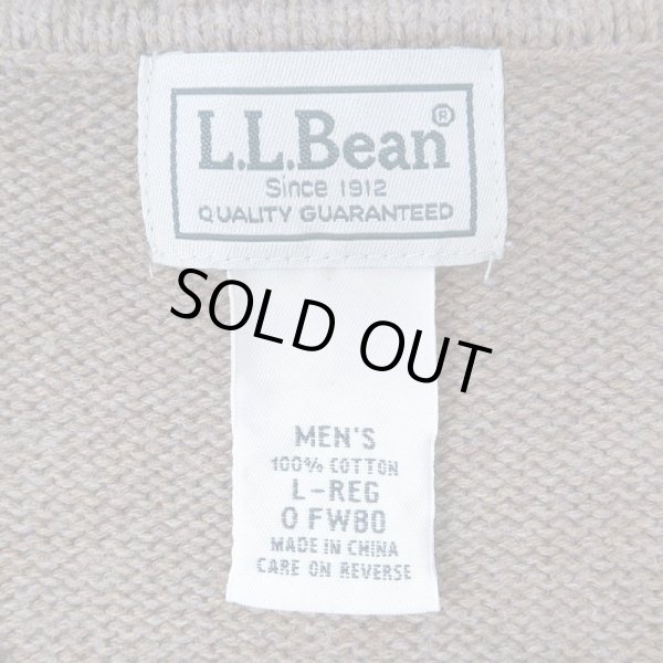 画像2: 90's L.L.Bean Vネック コットンニットベスト (2)