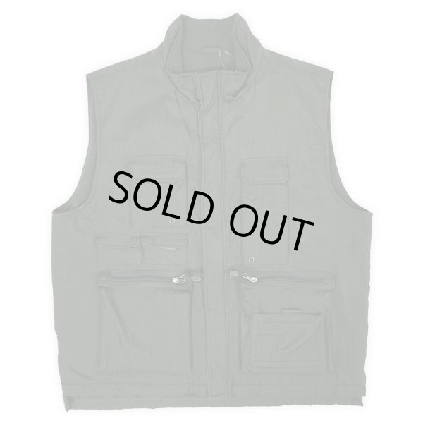 画像1: 00's OLD GAP フリースライナー ナイロンベスト "OLIVE" (1)