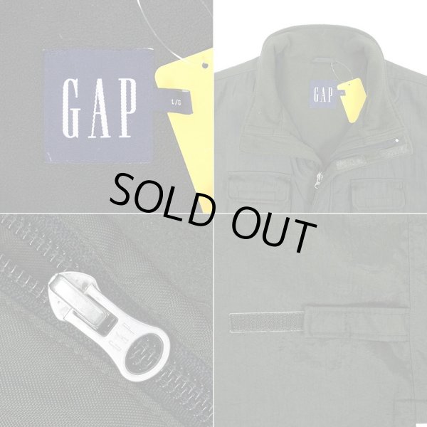 画像3: 00's OLD GAP フリースライナー ナイロンベスト "OLIVE" (3)