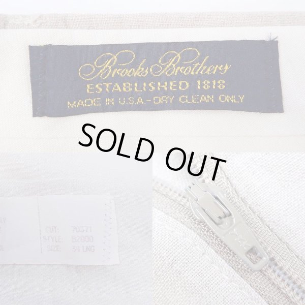 画像3: 90's Brooks Brothers 2タック リネントラウザー "MADE IN USA" (3)
