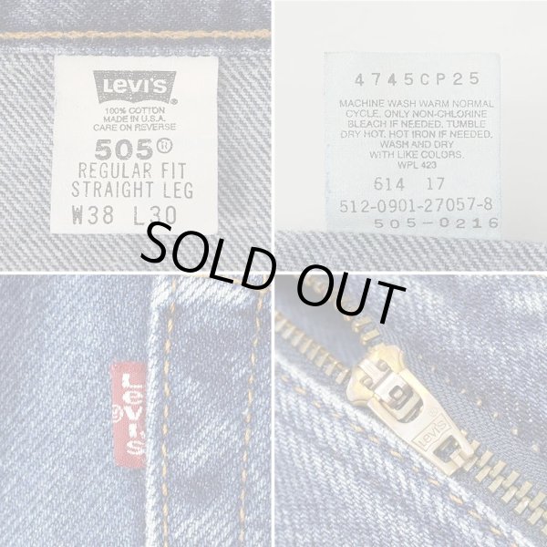 画像4: Early 00's Levi's 505 デニムパンツ "実寸W36 L30 / MADE IN USA" (4)