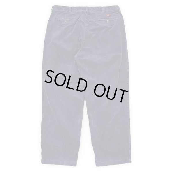 画像2: 90's Polo Ralph Lauren 2タック 太畝コーデュロイトラウザー "NAVY" (2)