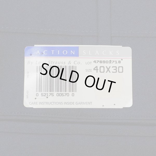 画像3: 90's Levi's アクションスラックス "DEADSTOCK / NAVY / W40 L30" (3)