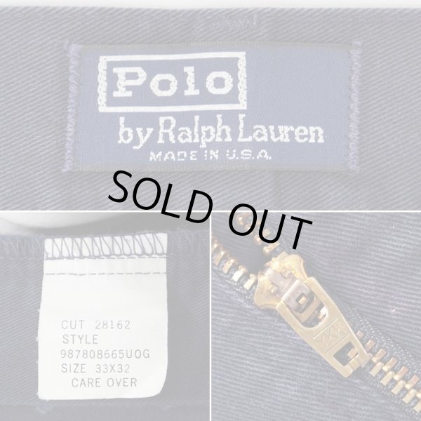 画像4: 80-90's Polo Ralph Lauren 2タック チノトラウザー "MADE IN USA" (4)