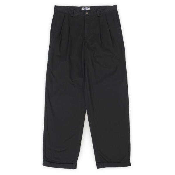 画像1: 90's OLD NAVY 2タック チノトラウザー "BLACK / W31 L30" (1)
