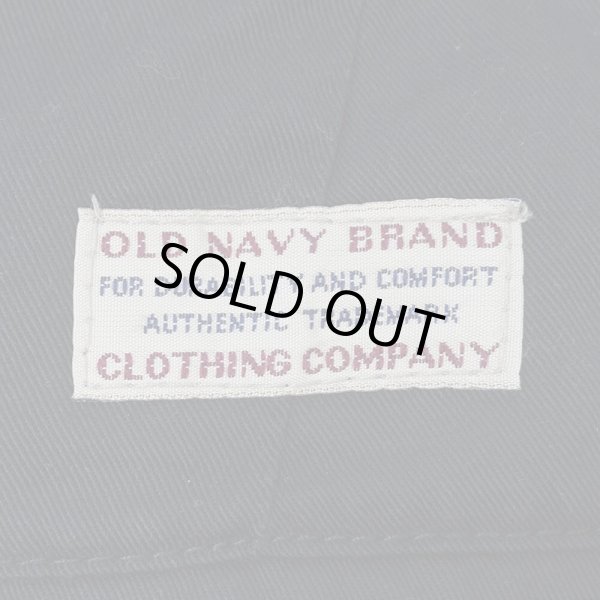 画像3: 90's OLD NAVY 2タック チノトラウザー "BLACK / W31 L30" (3)