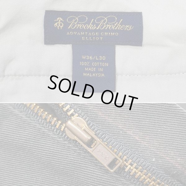 画像3: 00's Brooks Brothers 2タック チノトラウザー "ELLIOT / W36 L30" (3)