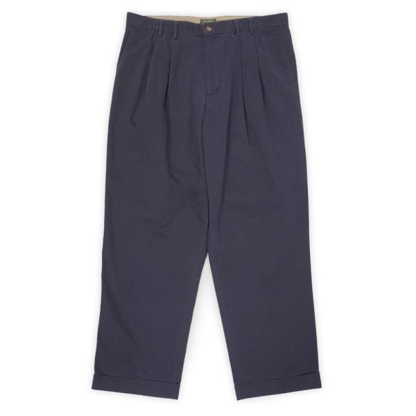 画像1: 90's DOCKERS 2タック チノトラウザー "NAVY / W36 L30" (1)