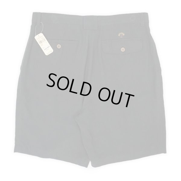 画像2: 00's Tommy Bahama 2タック シルクショーツ "DEADSTOCK / BLACK" (2)