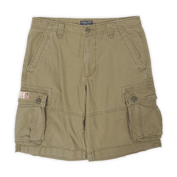 画像1: 00's POLO JEANS リップストップ カーゴショーツ "OLIVE / W34" (1)