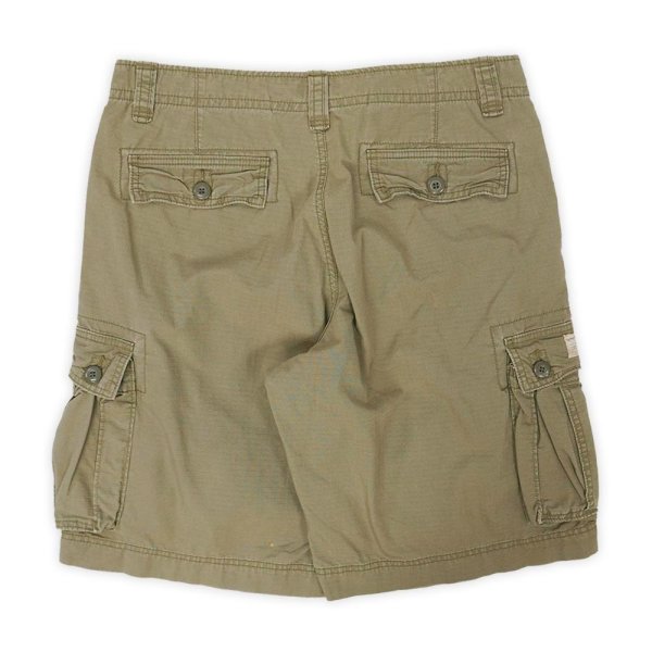 画像2: 00's POLO JEANS リップストップ カーゴショーツ "OLIVE / W34" (2)