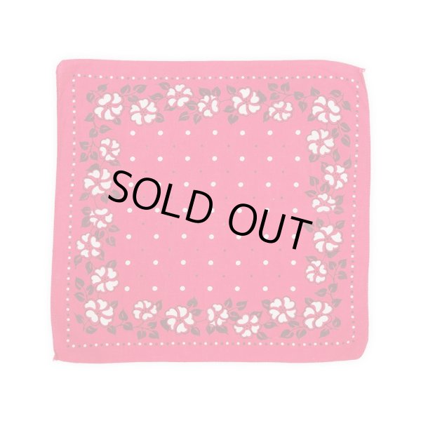 画像2: 50-60's Vintage Bandanna 2pcs SET “Flower Motif” (2)