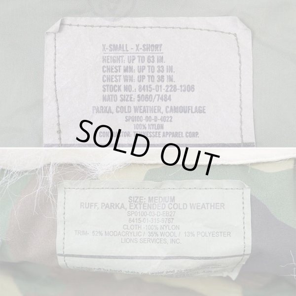 画像3: 00's US.ARMY ECWCS ウッドランドカモ柄 GORE-TEX PARKA "XSMALL-XSHORT / Near DEADSTOCK" (3)