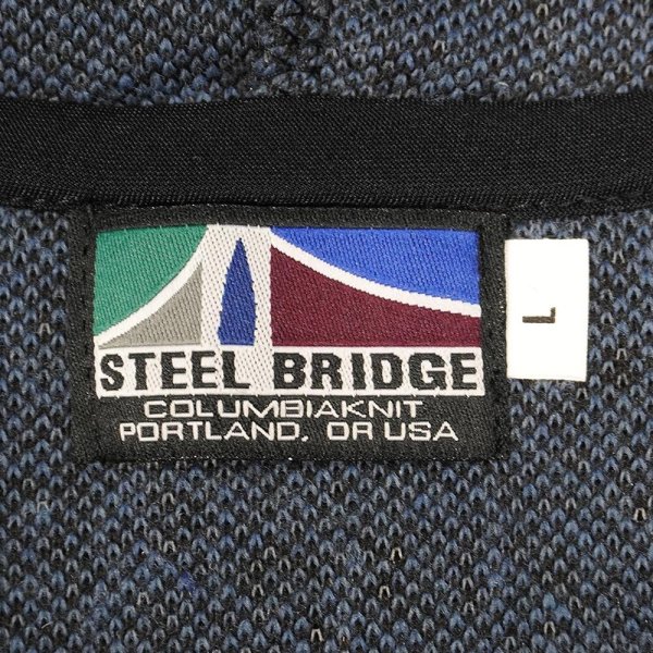 画像2: 90's STEEL BRIDGE パイルフリース アノラック "MADE IN USA / DEADSTOCK" (2)
