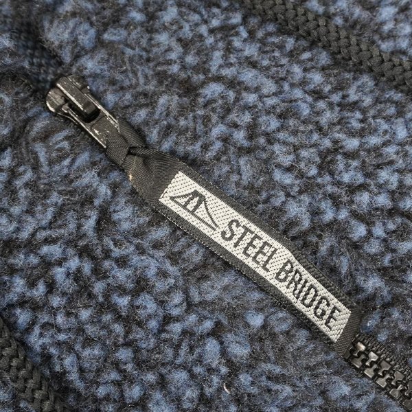 画像3: 90's STEEL BRIDGE パイルフリース アノラック "MADE IN USA / DEADSTOCK" (3)