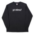 画像1: 90-00's MARILYN MANSON L/S Tシャツ "got violence? /DEADSTOCK" (1)