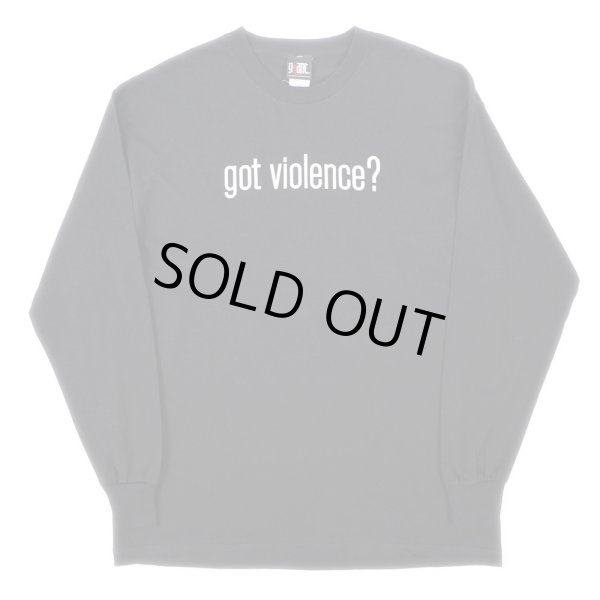 画像1: 90-00's MARILYN MANSON L/S Tシャツ "got violence? /DEADSTOCK" (1)
