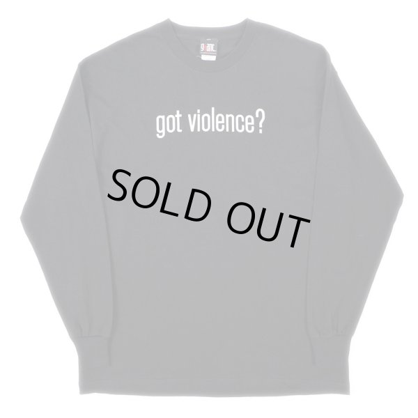 画像1: 90-00's MARILYN MANSON L/S Tシャツ "got violence? /DEADSTOCK" (1)