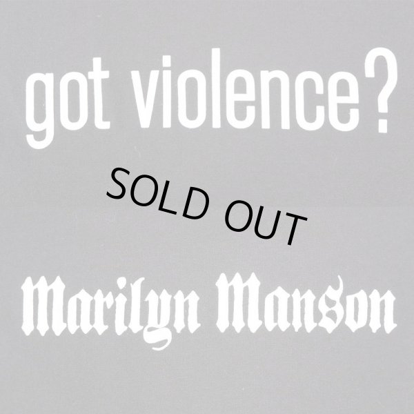 画像4: 90-00's MARILYN MANSON L/S Tシャツ "got violence? /DEADSTOCK" (4)
