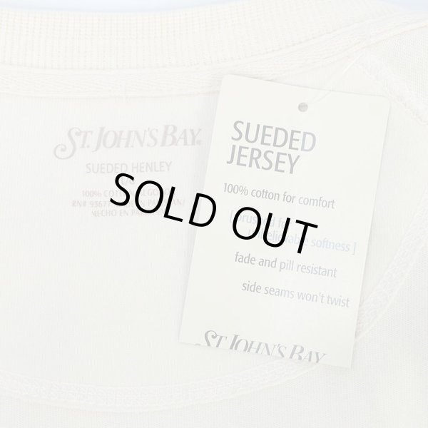 画像2: 00's ST JOHN'S BAY ヘンリーネックカットソー "DEADSTOCK" (2)