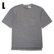 画像1: 【L】90's STEEL BRIDGE コットンピケ ポケットTシャツ "NAVY / MADE IN USA / DEADSTOCK" (1)