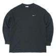 画像1: 90's NIKE L/S スウォッシュロゴ刺繍 Tシャツ "MADE IN USA" (1)