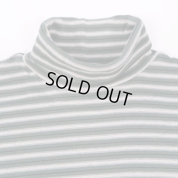 画像3: 90's OLD GAP マルチボーダー柄 L/S タートルネックカットソー (3)