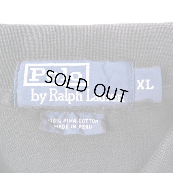 画像2: 90's Polo Ralph Lauren ボーダー柄 ポロシャツ (2)