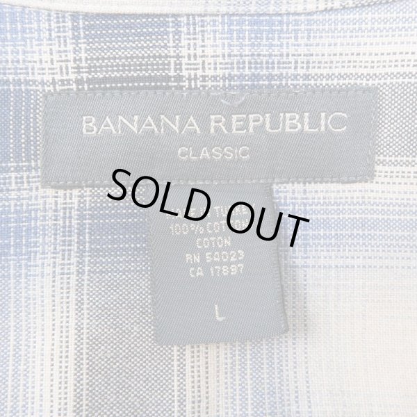 画像3: Early 00's Banana Republic レギュラーカラーシャツ ”オンブレチェック柄” (3)