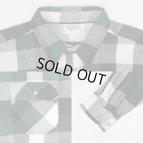 画像4: 90's FIVE BROTHER ヘビーネルシャツ "MADE IN USA" (4)