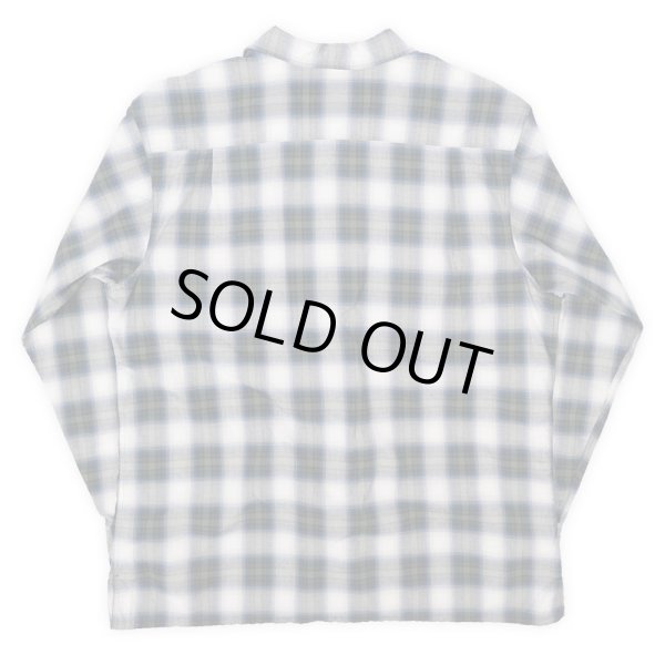 画像2: 90's POLO JEANS オンブレチェック柄 オープンカラーシャツ (2)