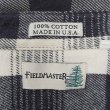 画像2: 90's FieldMaster ヘビーネルシャツ "MADE IN USA / BLACK×WHITE" (2)