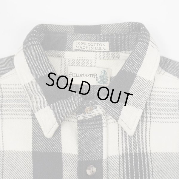 画像3: 90's FieldMaster ヘビーネルシャツ "MADE IN USA / BLACK×WHITE" (3)