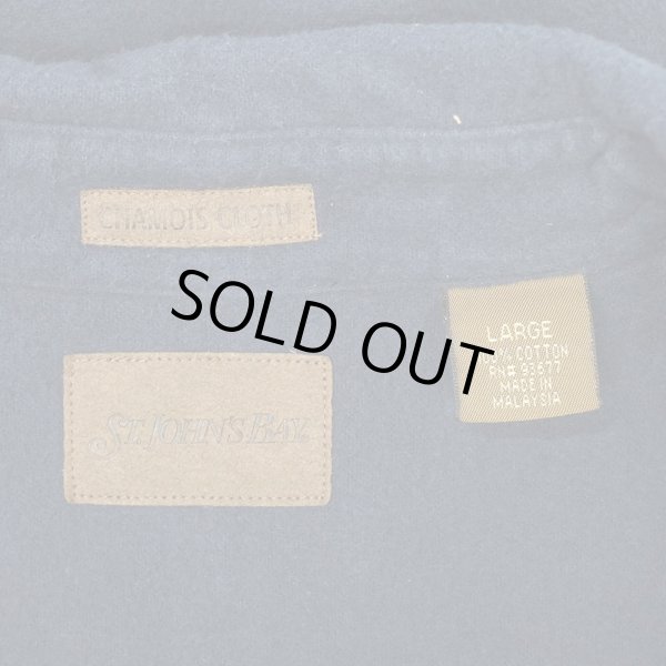 画像2: 90's ST JOHN'S BAY シャモアクロス ワークシャツ (2)