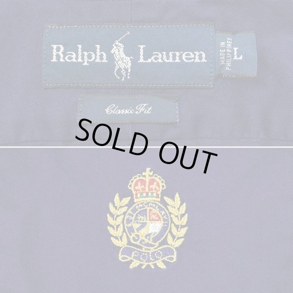 画像2: 00's Polo Ralph Lauren ボタンダウンシャツ "エンブレムロゴ刺繍 / CLASSIC FIT" (2)