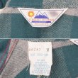 画像2: 80's SUNSHINE MOUNTAIN PRODUCTS ヘビーネルシャツ "GREEN×GRAY / MADE IN USA / FIVE BROTHER OEM" (2)