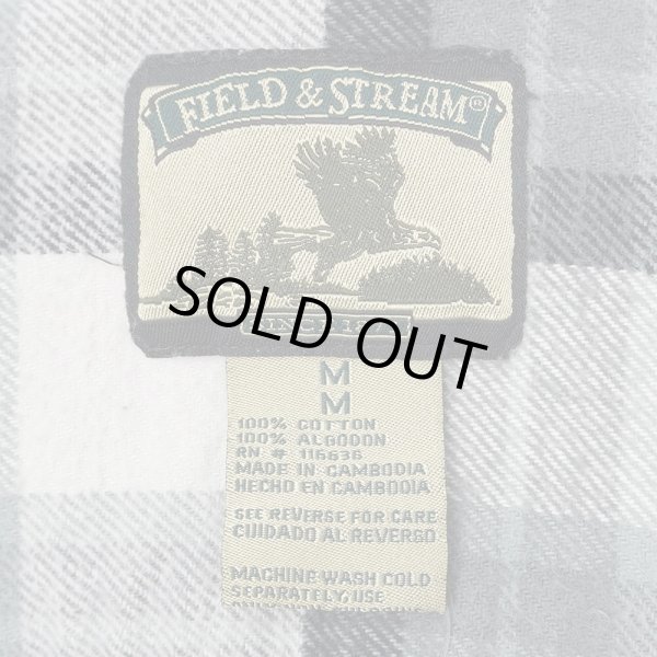画像2: 00's FIELD & STREAM ヘビーネルシャツ “Gray Plaid” (2)