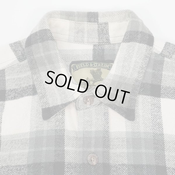 画像3: 00's FIELD & STREAM ヘビーネルシャツ “Gray Plaid” (3)