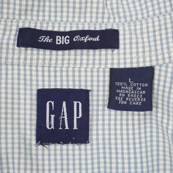 画像2: 90-00's OLD GAP S/S ボタンダウンシャツ "The BIG Oxford" (2)