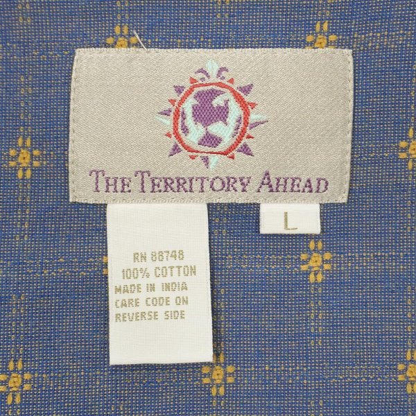 画像2: 90's THE TERRITORY AHEAD S/S レギュラーカラーシャツ (2)