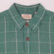 画像3: 90's ST JOHN'S BAY S/S コットンリネン レギュラーカラーシャツ "Blue Green Plaid" (3)