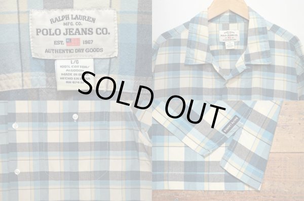 画像3: 90's POLO JEANS S/S オープンカラーシャツ (3)