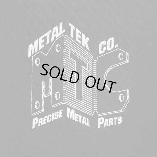 画像2: Early 00's METAL TEK CO. シルバープリント スウェット “BLACK” (2)